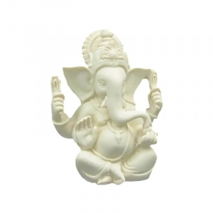 Ganesha Statue weiß, 11 cm
