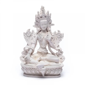 Grüne Tara weiß, 15 cm