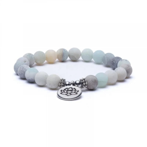 Mala/Armband Amazonit, Lotus
