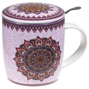 Teetasse Mandala, purple